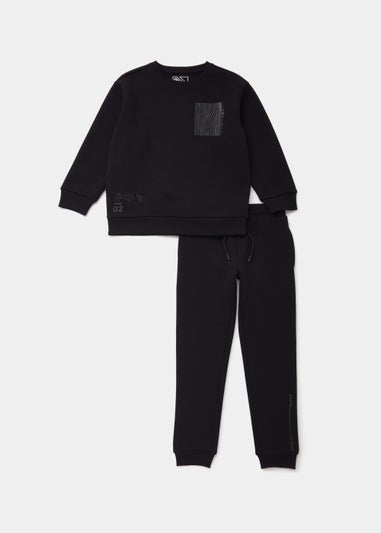 Boys Black You Got This Sweatshirt & Joggers Set (4-13yrs)