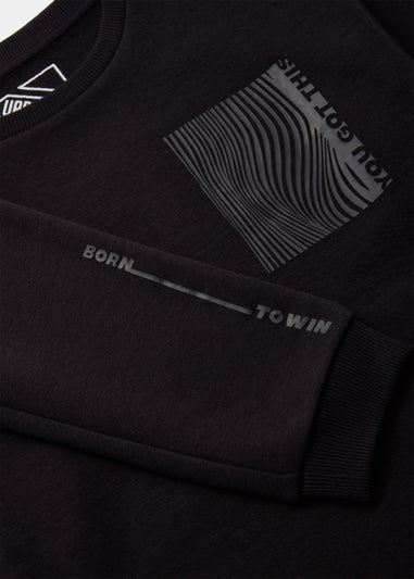 Boys Black You Got This Sweatshirt & Joggers Set (4-13yrs)