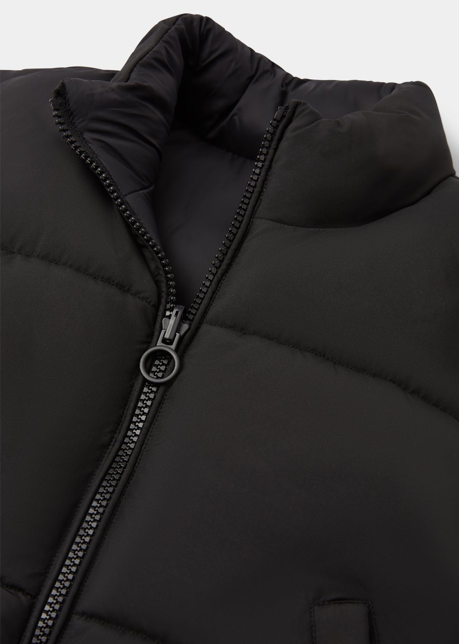 Girls Black Cropped Gilet (7-15yrs)