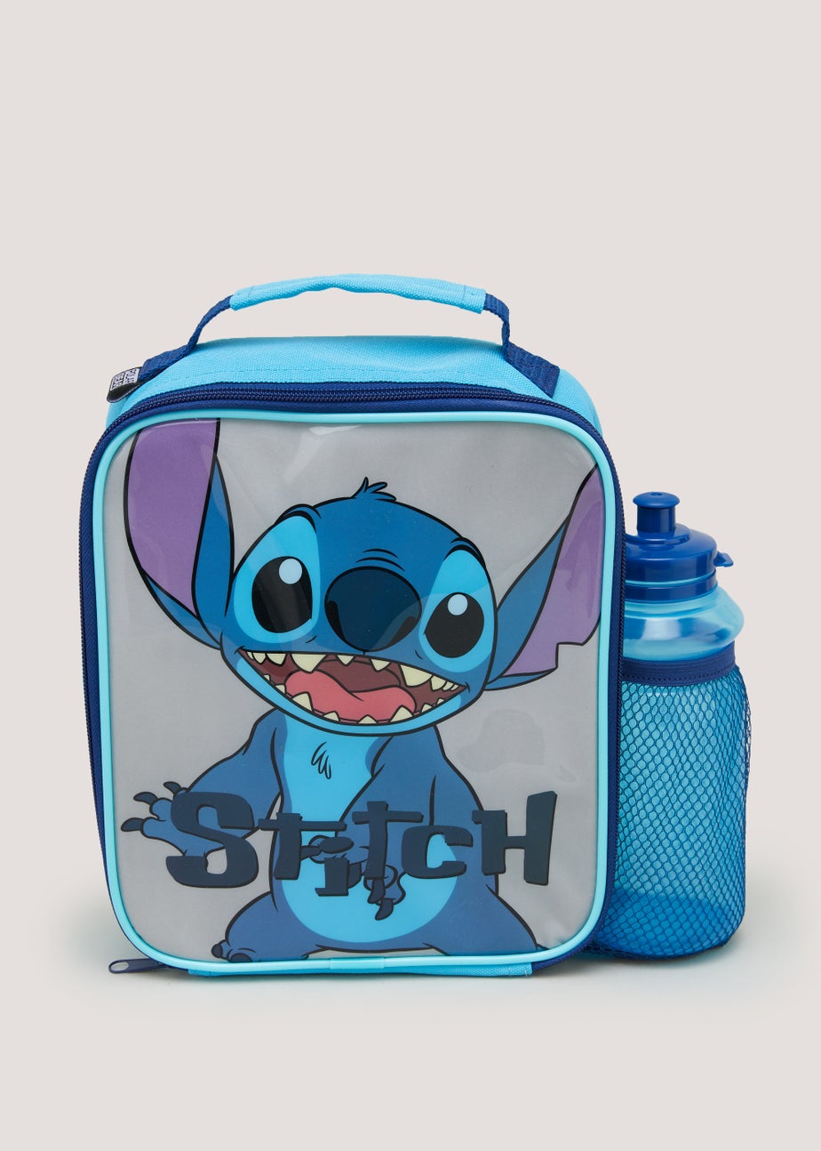 Kids 3 Piece Disney Stitch Lunch Bag Set (20.5cm x 24cm x 6.5cm)