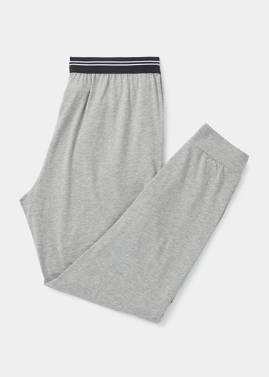 Grey Jacquard Waistband Joggers