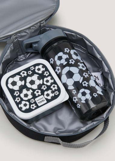 Kids 3 Piece Football Lunch Bag Set