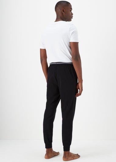Black Jacquard Waistband Joggers