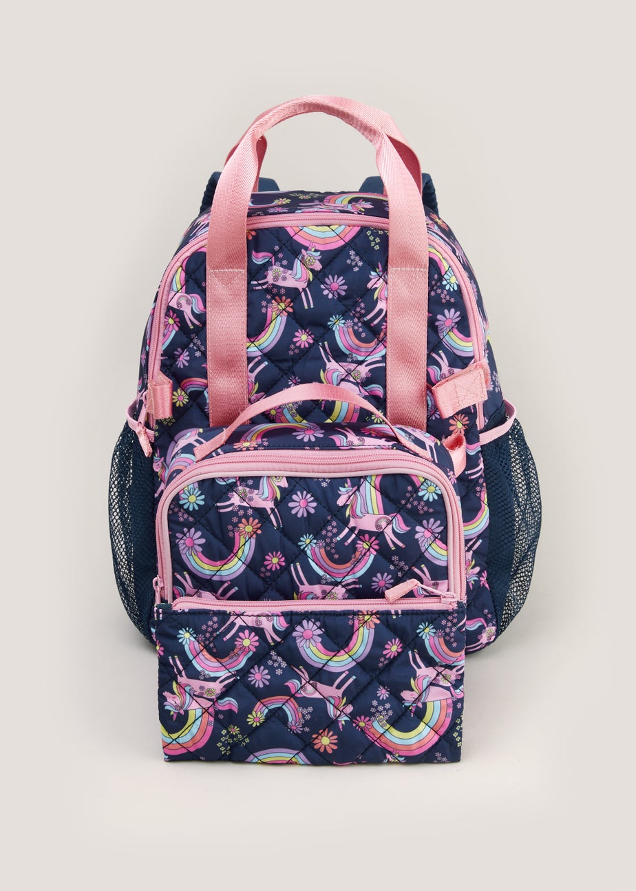 Mygreen Cute Unicorn Backpack For Girls - Lightweight School Bookbag With TPU Window, Fits 14" Laptop