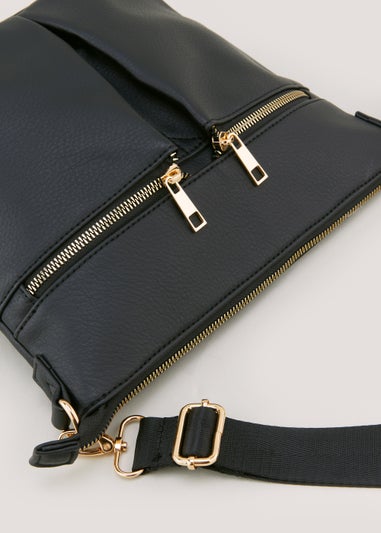 Black Cross Body Messenger Bag