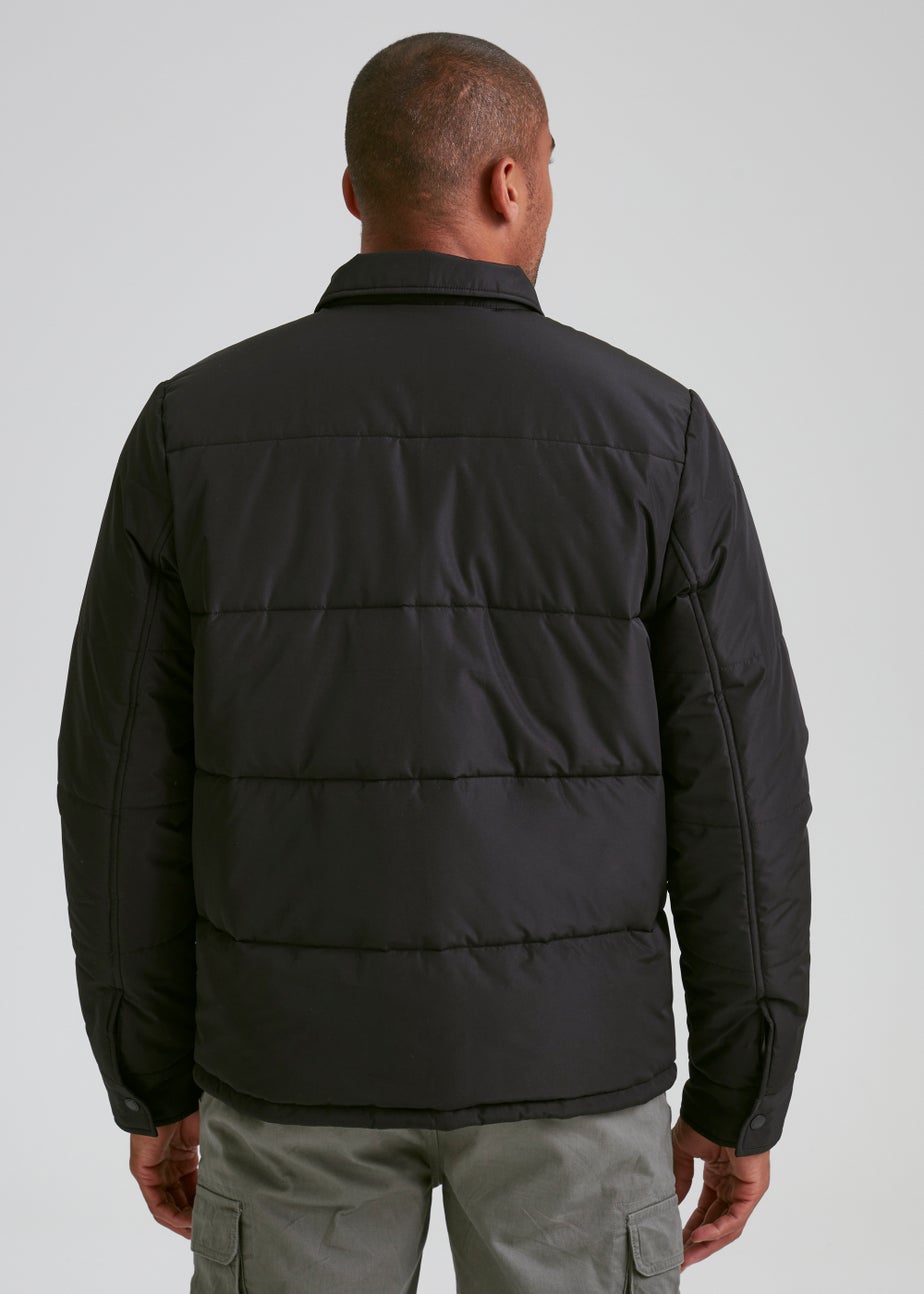 Black Quilted Shacket