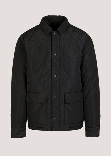 Black Quilted Shacket