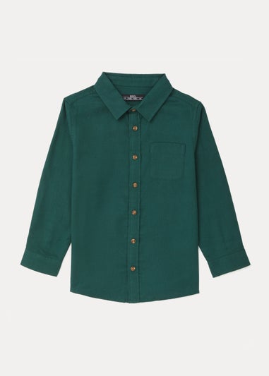 Boys Green Twill Shirt (4-13yrs)