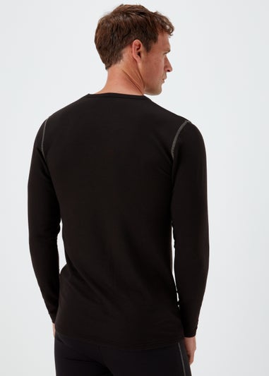 Black Lightweight Long Sleeve Top