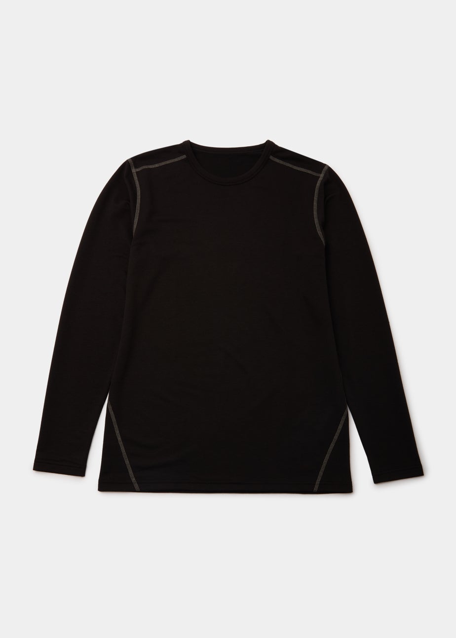 Black Lightweight Long Sleeve Top