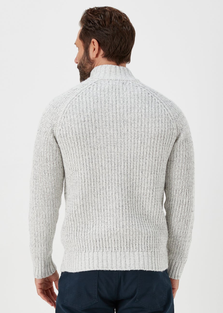 Lincoln Ecru 1/4 Zip Up Jumper