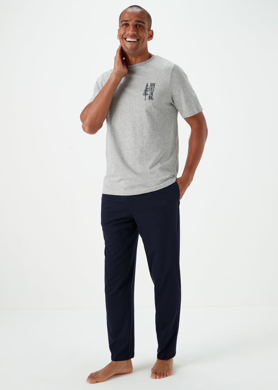 Grey Tree Long Pyjama Set