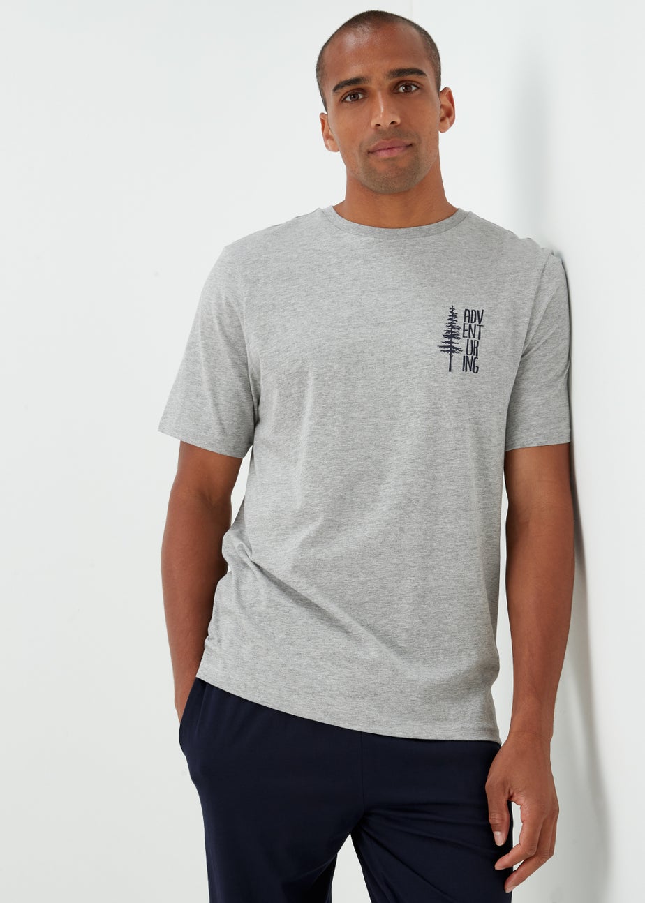 Grey Tree Long Pyjama Set