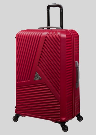 IT Luggage Red Hard Shell Suitcase