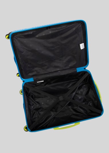 IT Luggage Blue Hard Shell Suitcase