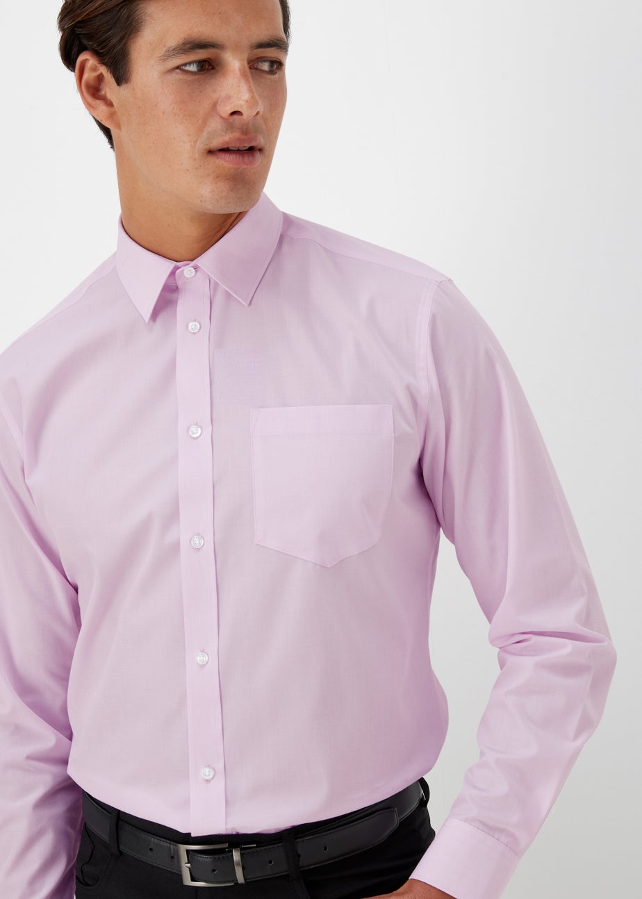 Taylor & Wright 2 Pack Pink & Grey Easy Care Regular Fit Shirts