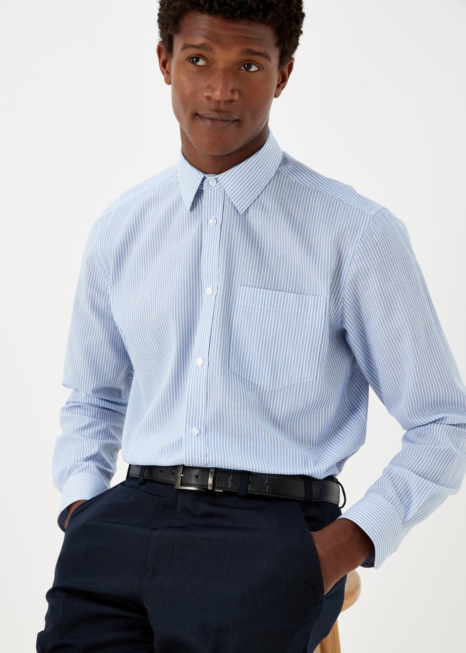 Taylor & Wright 2 Pack White & Blue Regular Fit Shirts