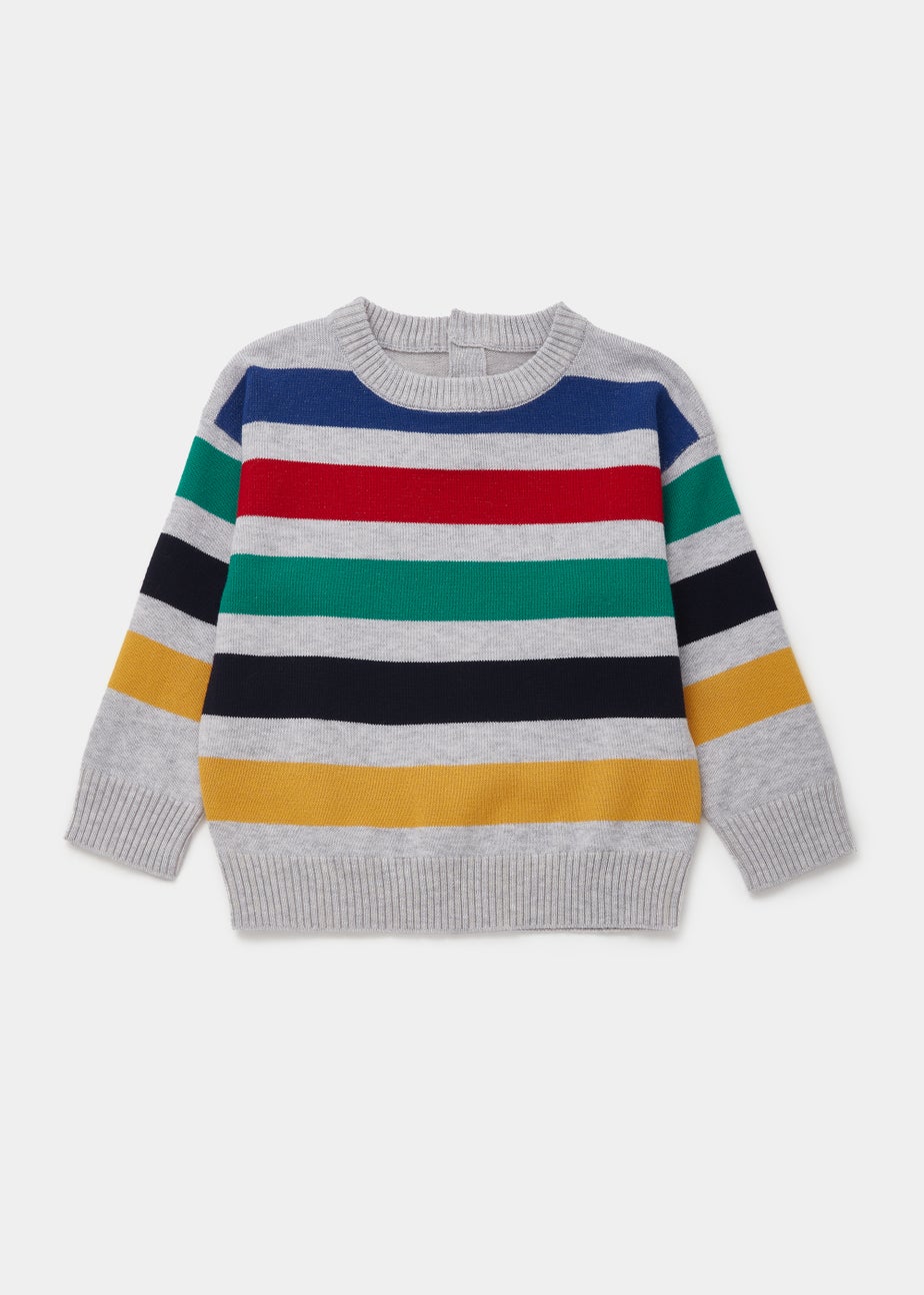 Boys Multicoloured Fine Stripe Sweatshirt (9mths-6yrs)
