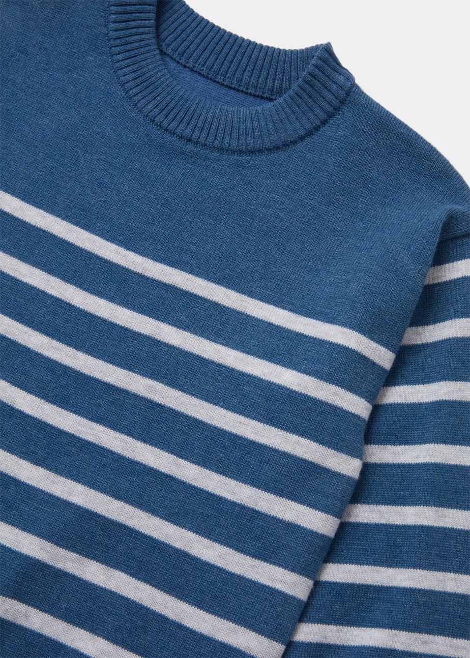 Boys Blue Stripe Jumper (9mths-6yrs)