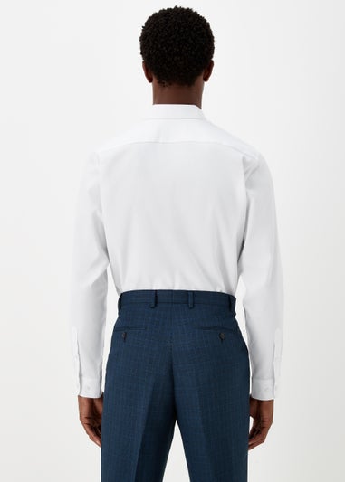 Taylor & Wright White Textured Regular Fit Shirt