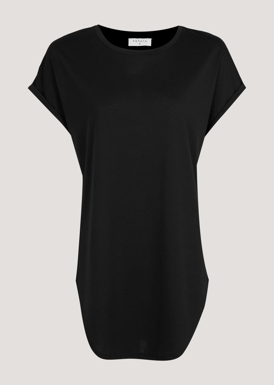 Black Longline T-Shirt