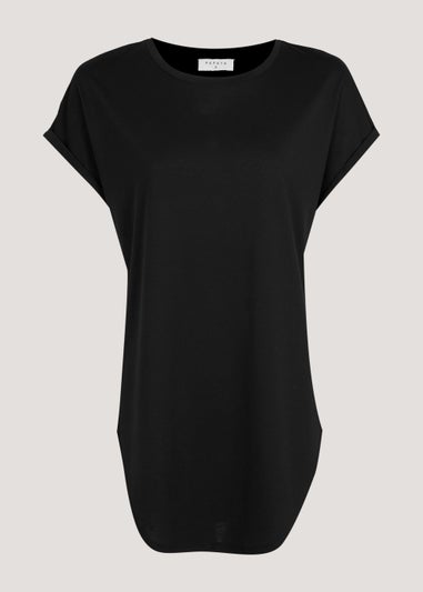 Black Longline T-Shirt
