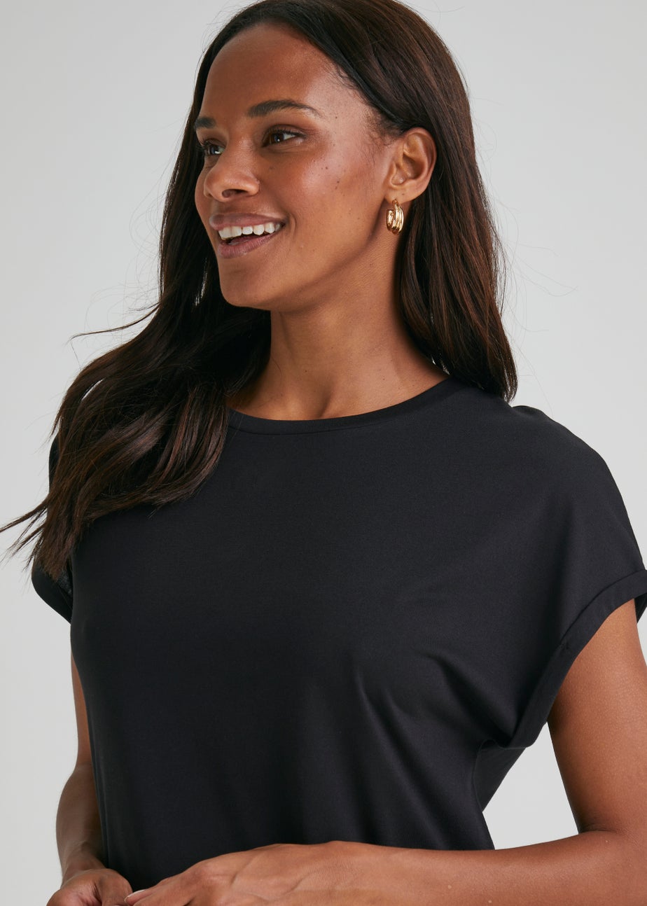 Black Longline T-Shirt