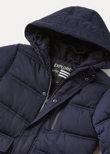 Kids Navy Parka Coat (4-13yrs)