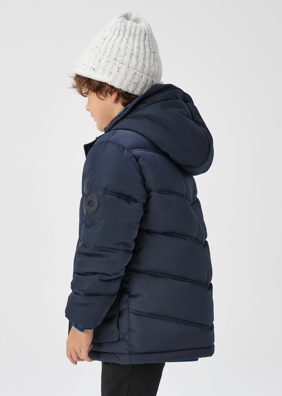 Kids Navy Parka Coat (4-13yrs)