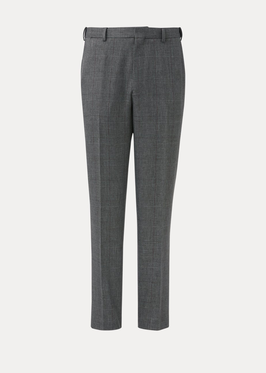 Taylor & Wright Grey Check Textured Flexi Waist Trousers