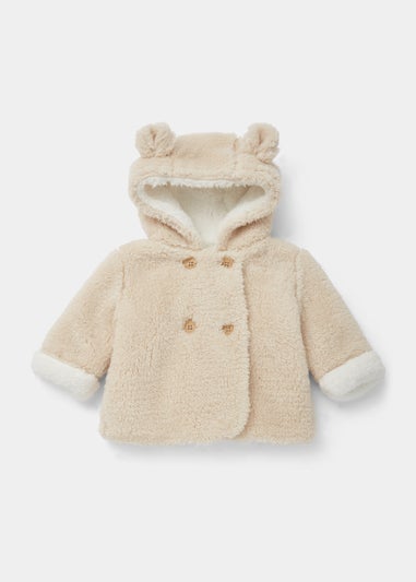 Baby Beige Borg Jacket (Newborn-18mths)