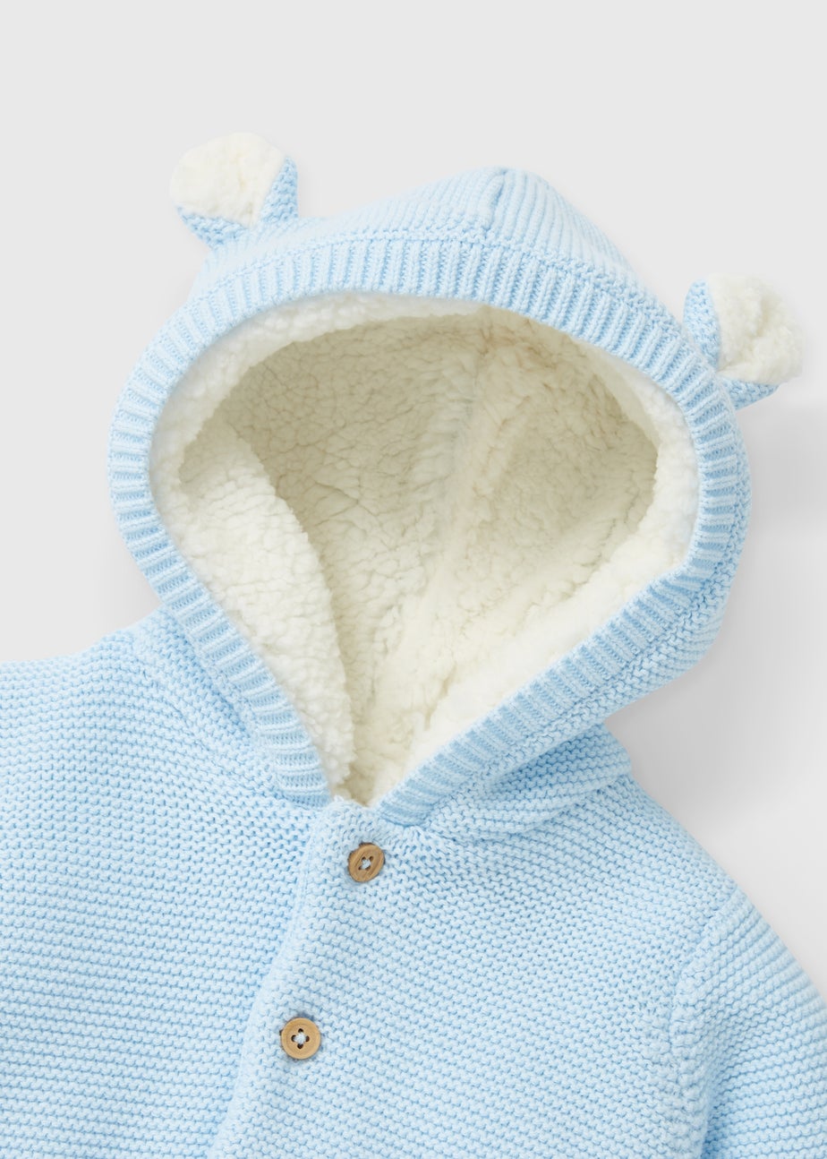 Baby Blue Borg Cardigan (Newborn-23mths)
