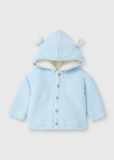Baby Blue Borg Cardigan (Newborn-23mths)