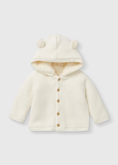 Baby Cream Borg Cardigan (Newborn-23mths)