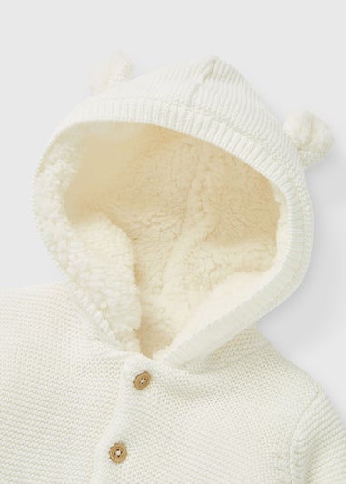 Baby Cream Borg Cardigan (Newborn-23mths)