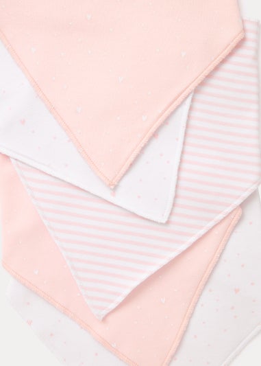 5 Pack Pink Bandana Bibs