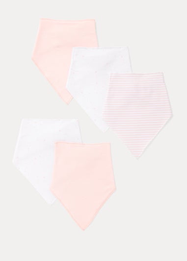 5 Pack Pink Bandana Bibs