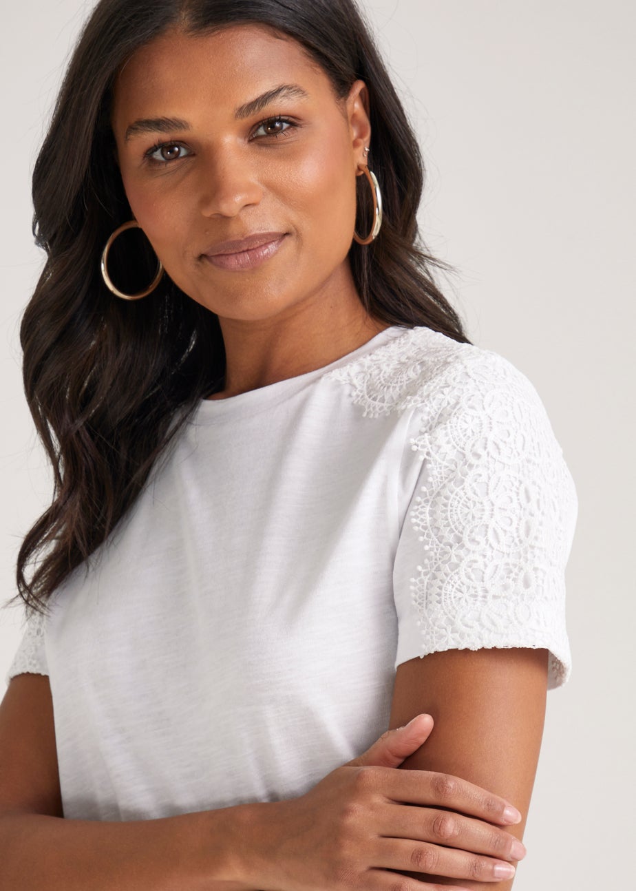 White Lace T-Shirt