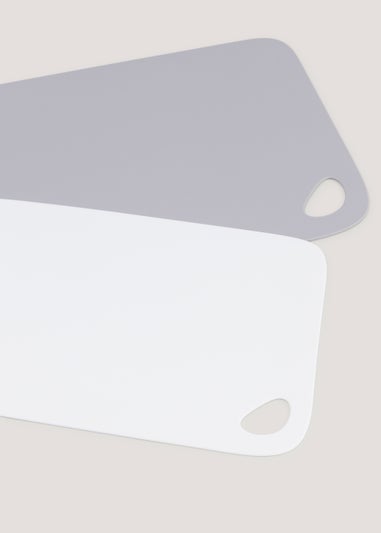 2 Pack Grey & White Chopping Boards