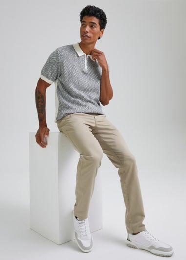 Stone Textured Chino Trousers