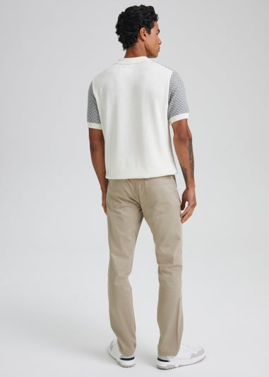 Stone Textured Chino Trousers