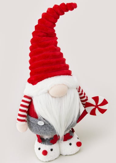 Red Pull Up Christmas Gonk (25cm x 12cm x 57-75cm)