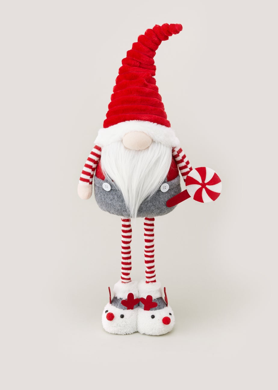 Red Pull Up Christmas Gonk (25cm x 12cm x 57-75cm)