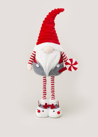 Red Pull Up Christmas Gonk (25cm x 12cm x 57-75cm)