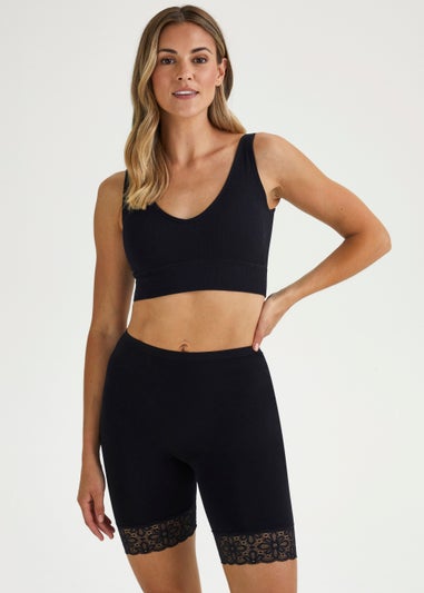 2 Pack Seamless Lace Cycling Shorts