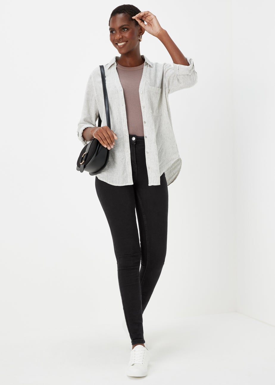 April Black Skinny Jeans (Long Length)