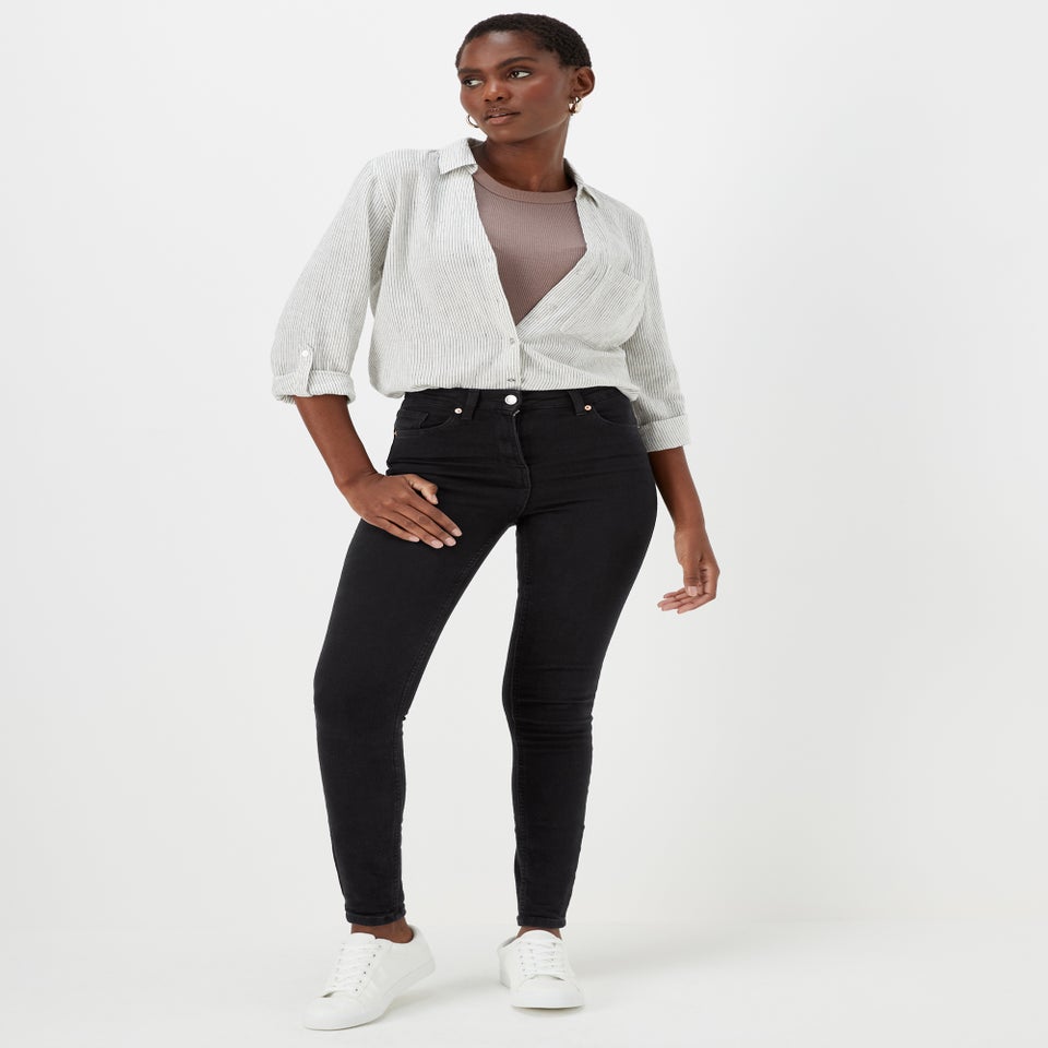 April Black Skinny Jeans (Long Length)