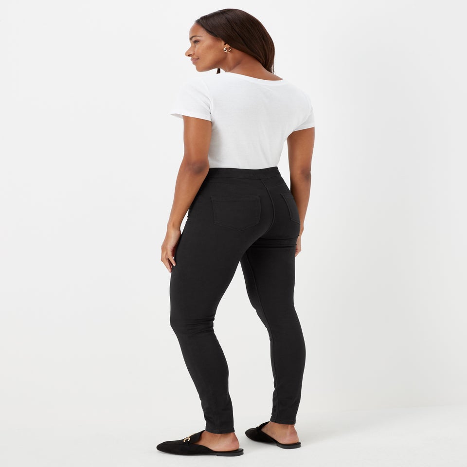 Jessie Black High Waisted Skinny Jeans (Long Length)