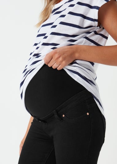 Maternity April Black Over The Bump Skinny Jeans