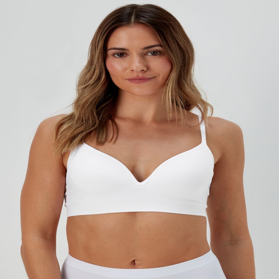 2 Pack Black & White Seamless Moulded Bras